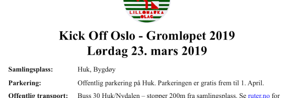 Gromløpet på Bygdøy - Tyvstart på O-sesongen
